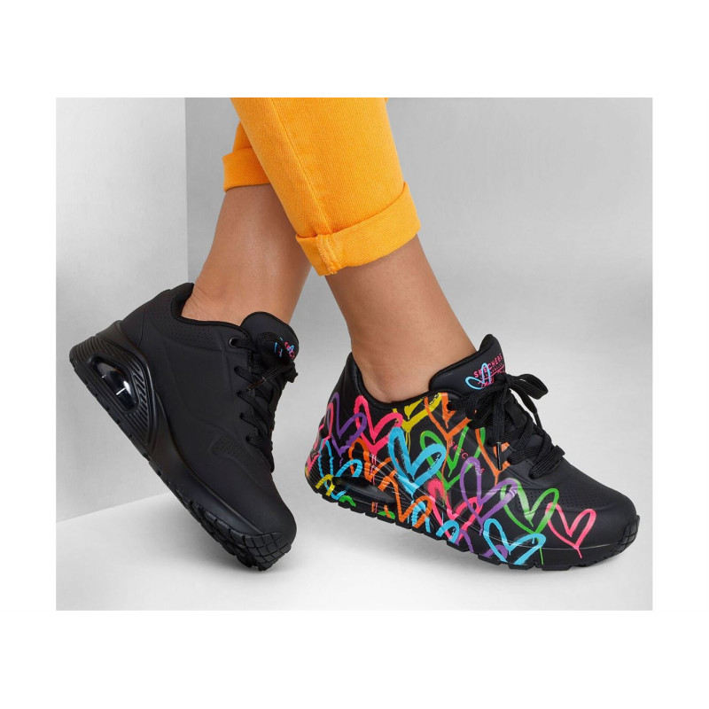 UNO HIGHLIGHT LOVE Noir Multicolore, Sneakers basses Skechers