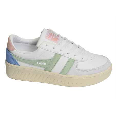 GRANDSLAM TRIDENT Blanc Vert, Sneakers basses Gola