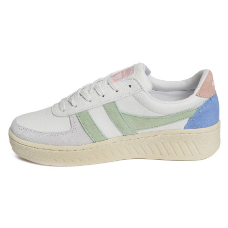 GRANDSLAM TRIDENT Blanc Vert, Sneakers basses Gola