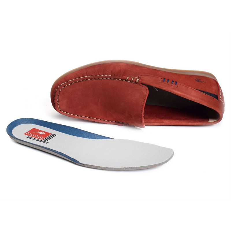 TROY F1729 Rouge, Mocassins Fluchos