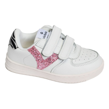 1124106 Blanc Rose, Sneakers basses Victoria