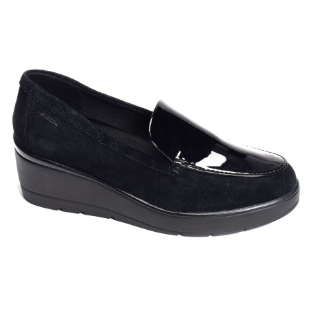 D ILDE B Noir, Mocassins Geox