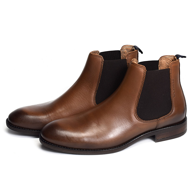 RUSE Cognac, Chelsea boots Redskins