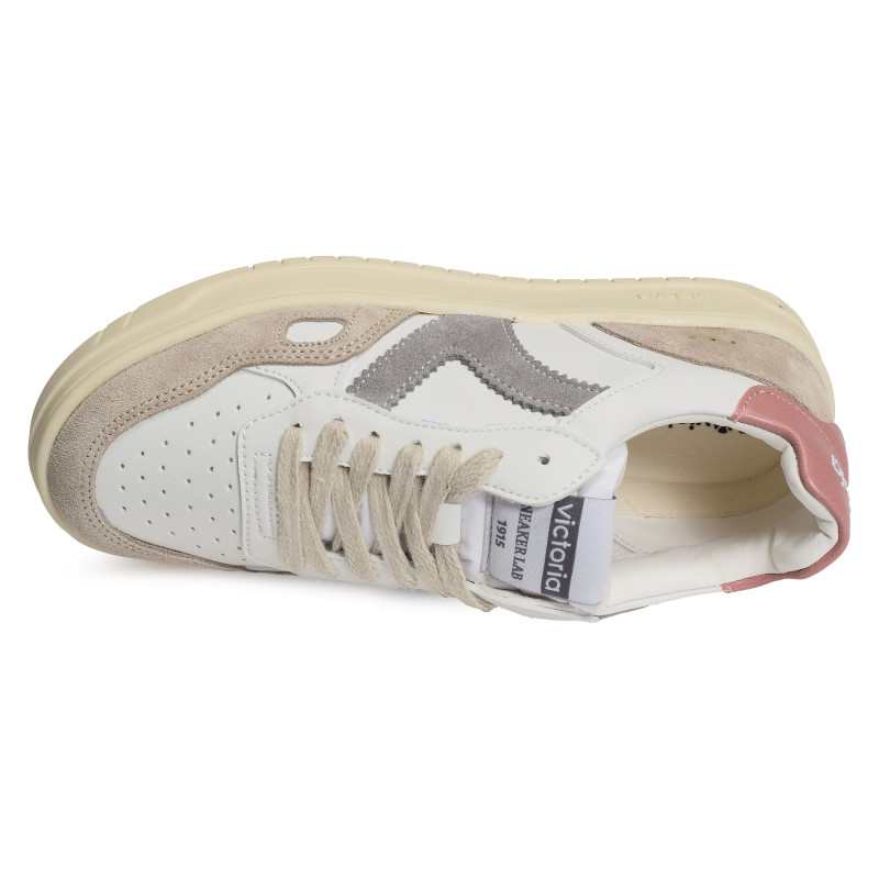 1257101 Blanc Rose, Sneakers basses Victoria