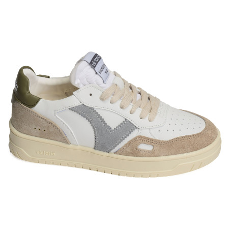 1257101 Blanc Kaki, Sneakers basses Victoria