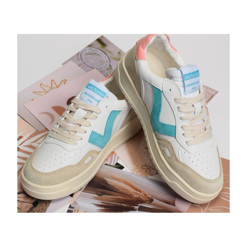 1257101 Blanc Corail, Sneakers basses Victoria