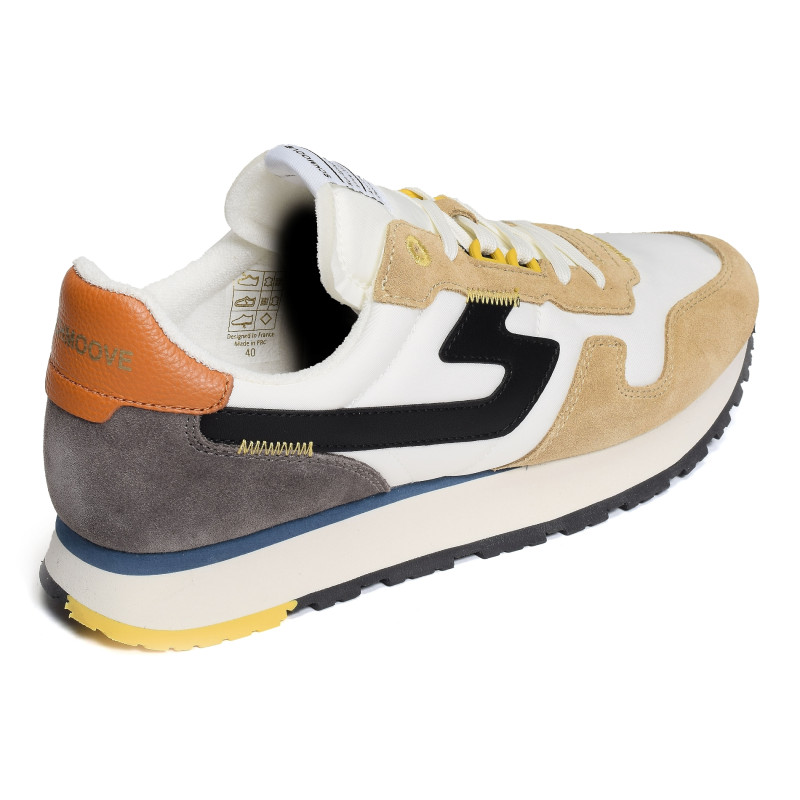 ATHENE RUNNER M Camel Blanc, Baskets running Schmoove