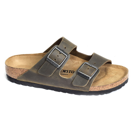 ARIZONA CUIR W Kaki, Mules Birkenstock