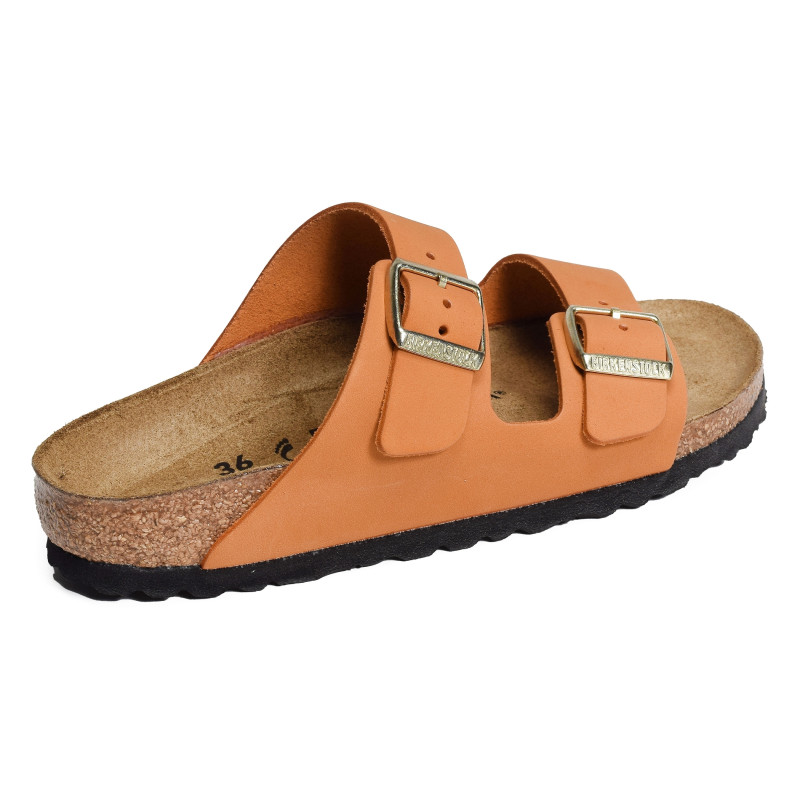 ARIZONA CUIR W Orange, Mules Birkenstock