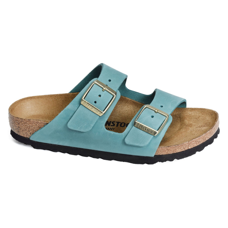 ARIZONA CUIR W Bleu, Mules Birkenstock