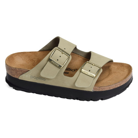 ARIZONA PLATFORM Vert, Mules Birkenstock