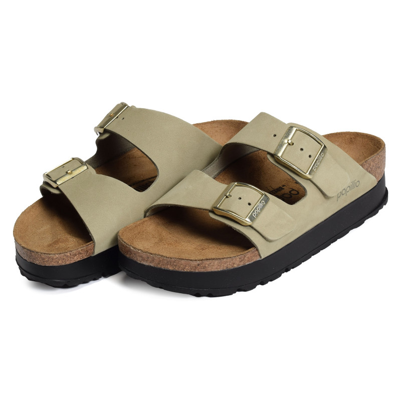 ARIZONA PLATFORM Vert, Mules Birkenstock