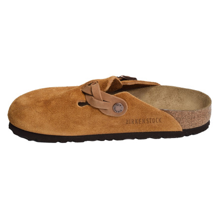 BOSTON BRAIDED Camel, Sabots Birkenstock