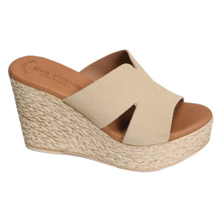 1901 Beige, Mules Eva Frutos