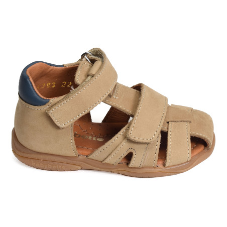 TITOF Beige Bleu, Sandales plates & Nu-Pieds Babybotte