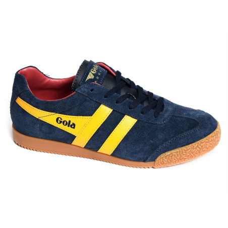 HARRIER SUEDE TRAINERS Marine Jaune, Sneakers basses Gola