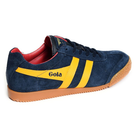 HARRIER SUEDE TRAINERS Marine Jaune, Sneakers basses Gola