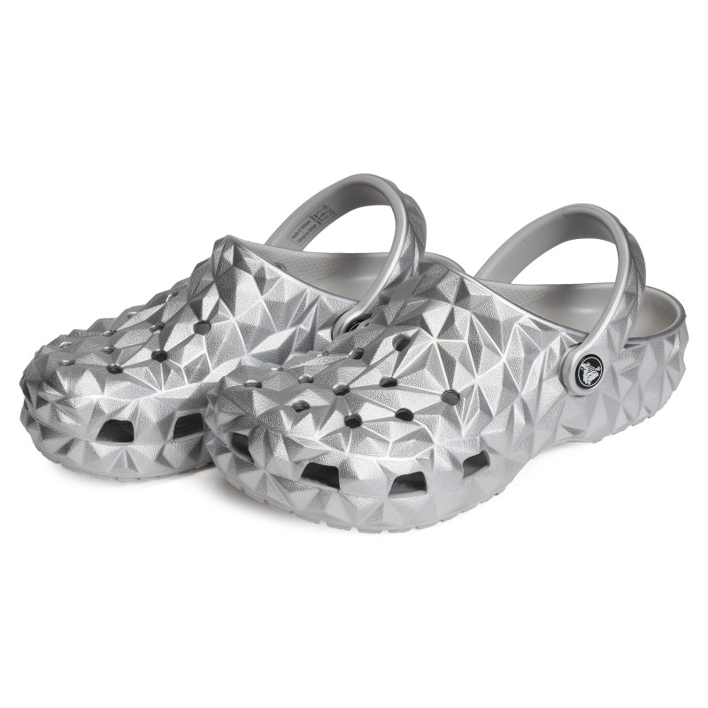 CLASSIC GEOMETRIC CLOG Argent, Sabots Crocs