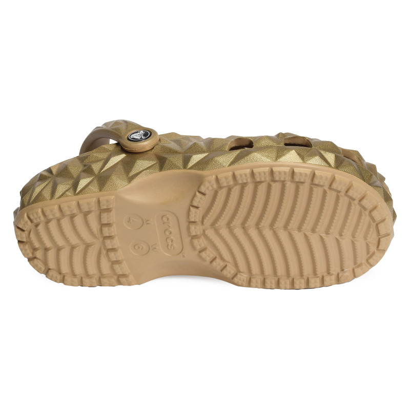 CLASSIC GEOMETRIC CLOG Gold, Sabots Crocs