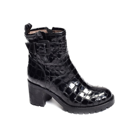 FLEUR Noir, Bottines Minka