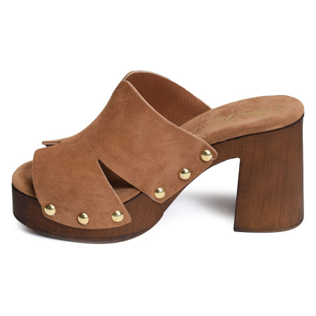 CARANTILLY Camel, Mules Coco & Abricot