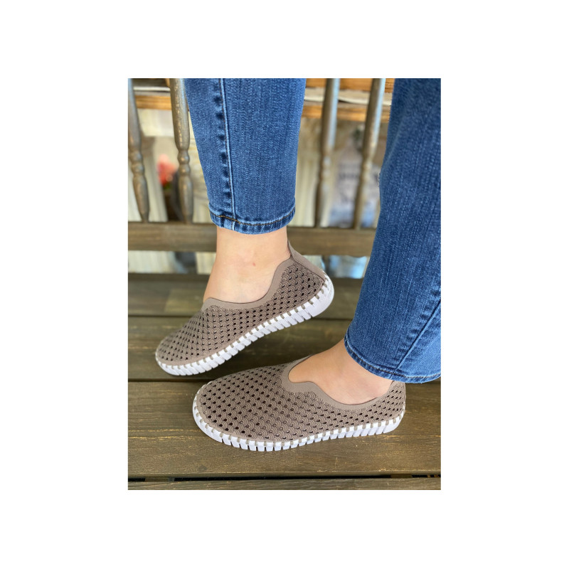 TULIP 3275 Taupe, Slip-On Ilse Jacobsen