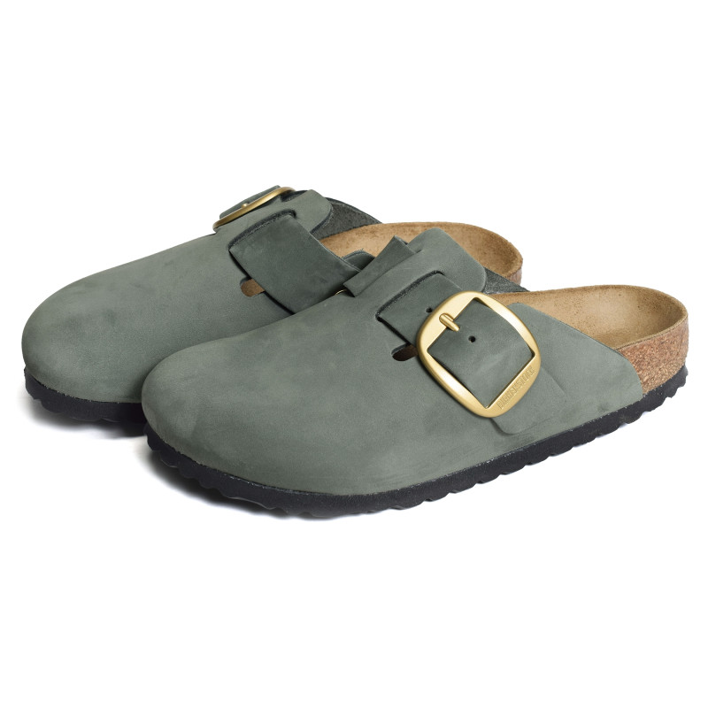 BOSTON BIG BUCKLE Kaki, Sabots Birkenstock