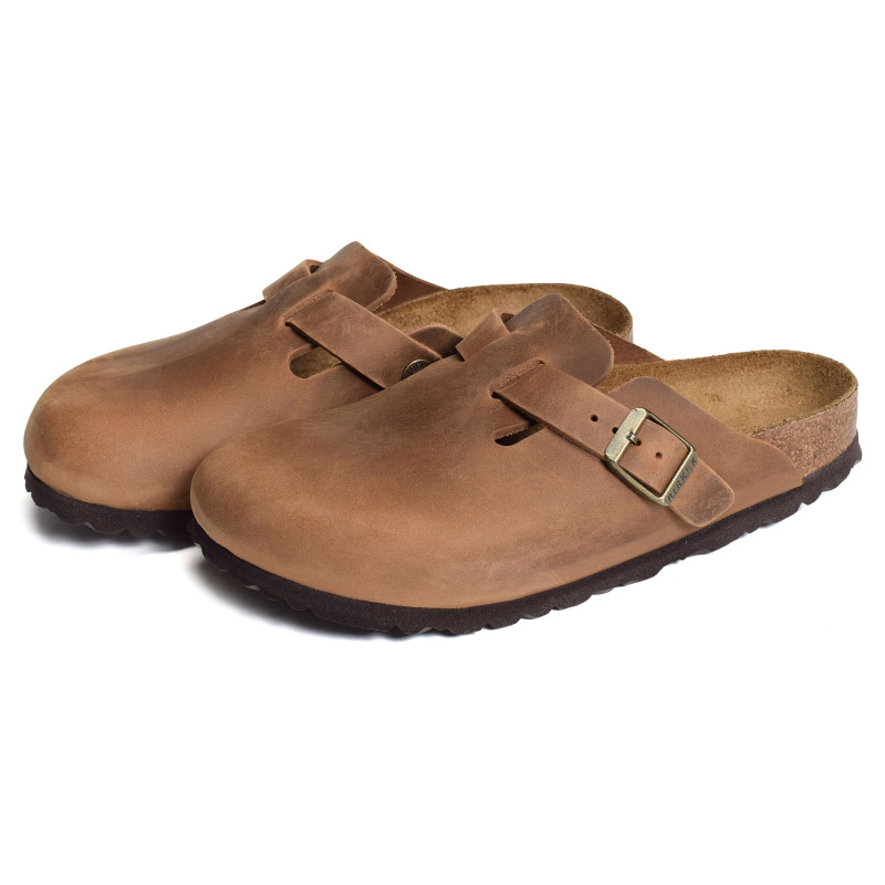 BOSTON CUIR W Cognac, Sabots Birkenstock