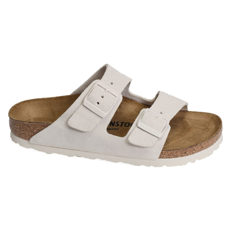 ARIZONA SUEDE W Blanc, Mules Birkenstock