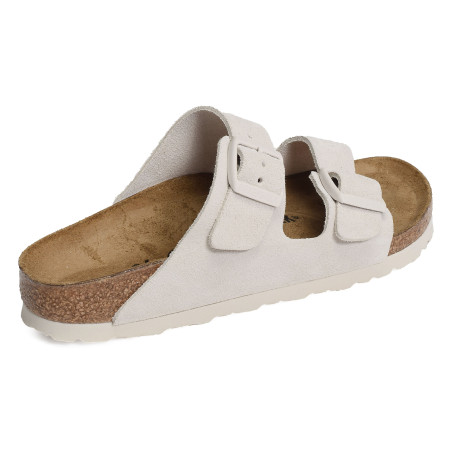 ARIZONA SUEDE W Blanc, Mules Birkenstock