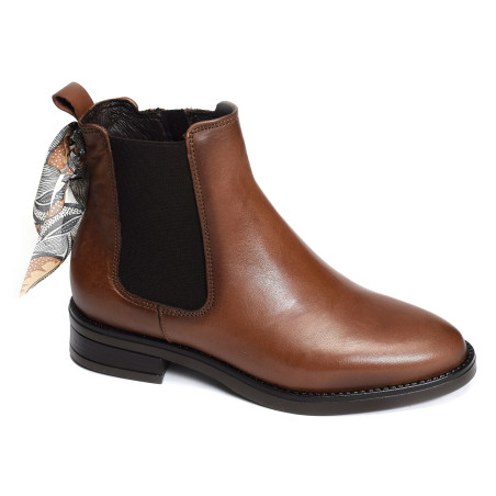 VANDA ZIP Camel, Chelsea boots Goodstep