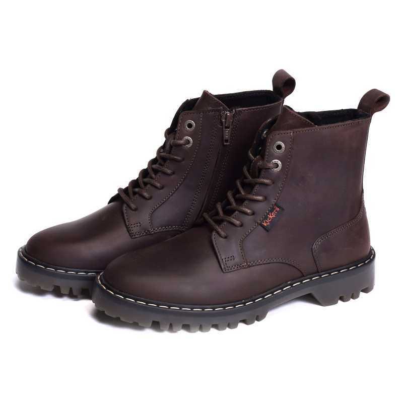 KICK DECKLOCK Marron Foncé, Boots Kickers