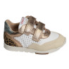 POUSS BUMP PERFO Blanc Bronze, Baskets running Pom d'Api