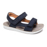 GOA BOY SCRATCH NUBUCK Marine, Sandales plates & Nu-Pieds Shoopom