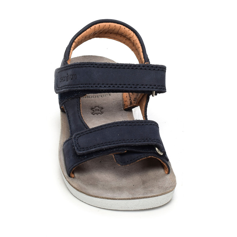 GOA BOY SCRATCH NUBUCK Marine, Sandales plates & Nu-Pieds Shoopom