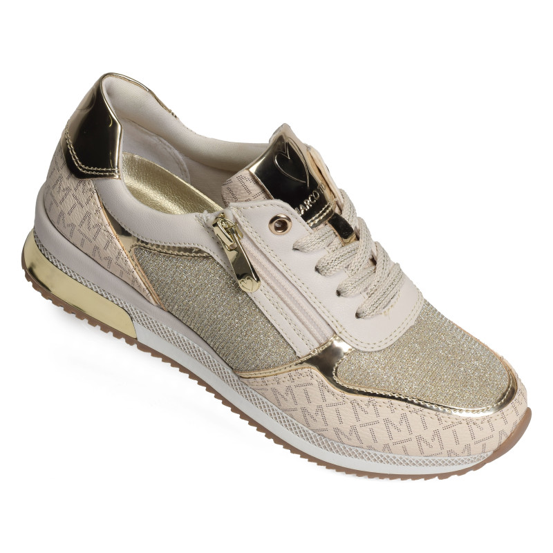 23713 Beige Or, Baskets running Marco Tozzi