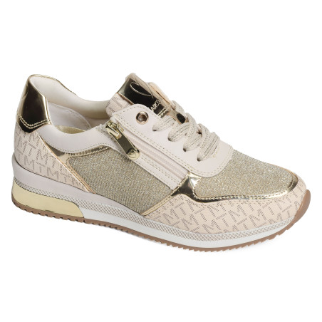 23713 Beige Or, Baskets running Marco Tozzi