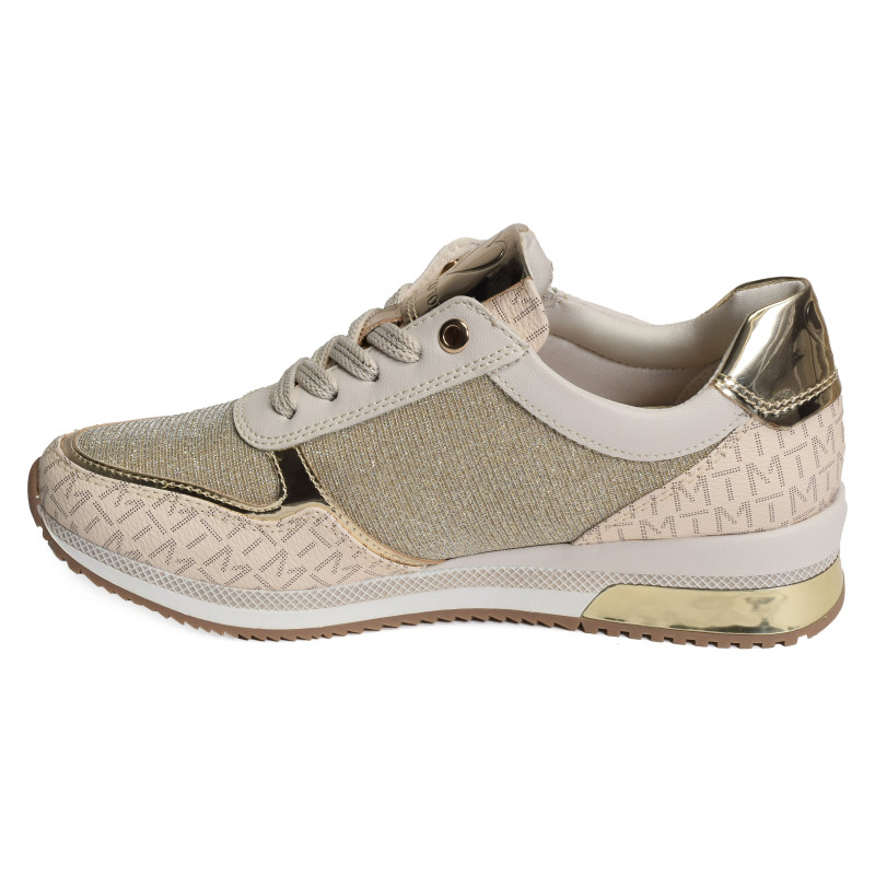 23713 Beige Or, Baskets running Marco Tozzi