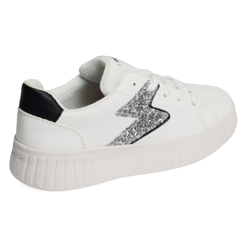 J MIKIROSHI A Blanc Argent, Sneakers basses Geox