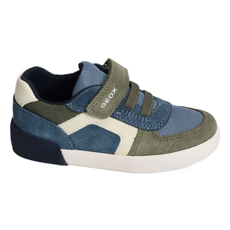 B GISLI BB Bleu Vert, Sneakers basses Geox