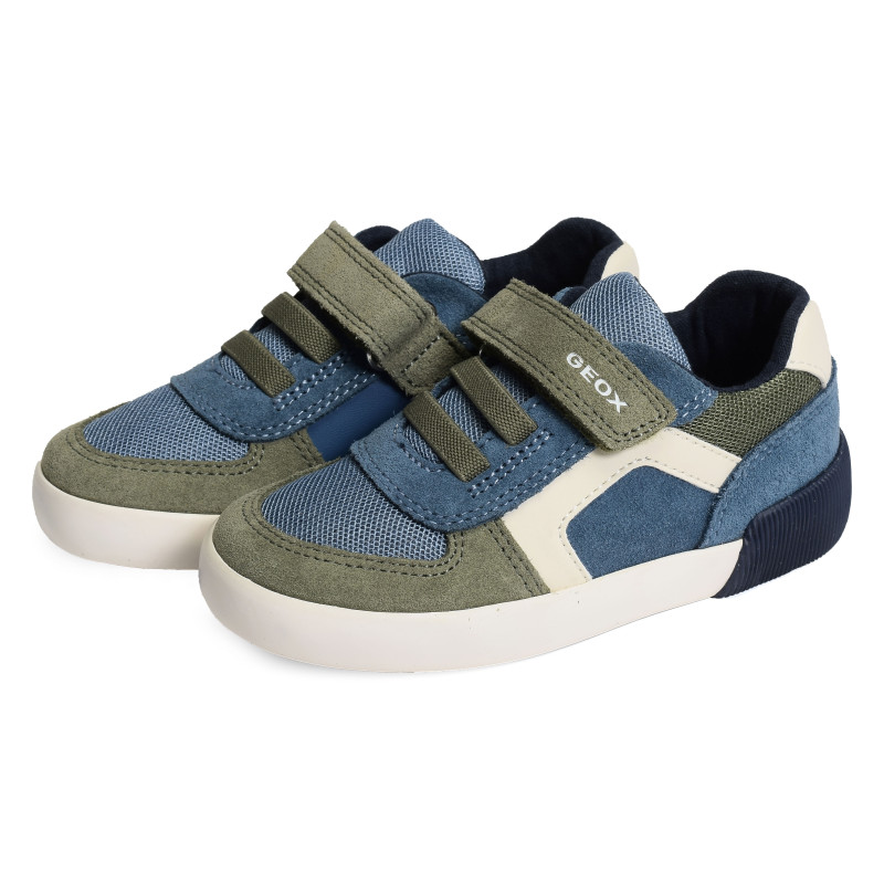 B GISLI BB Bleu Vert, Sneakers basses Geox