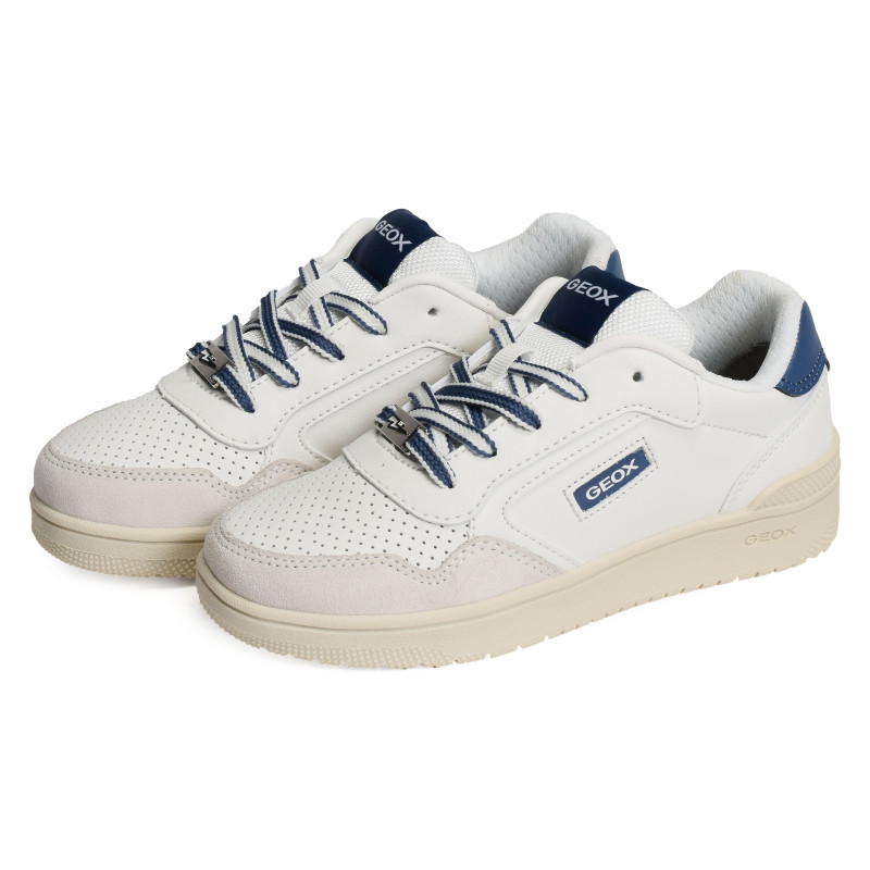 J WASHIBA B BOY Blanc Marine, Sneakers basses Geox