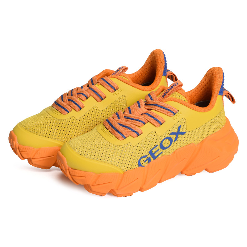 J FLEXYPER FAST A Jaune Orange, Baskets running Geox