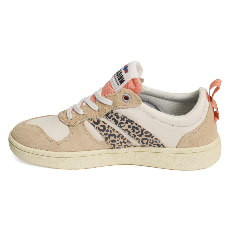 PALLACUP FLAME LTH Beige Léopard, Sneakers basses Palladium