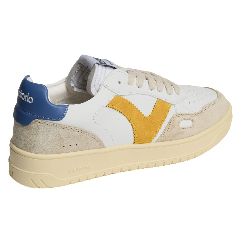 1257101 Blanc Bleu, Sneakers basses Victoria