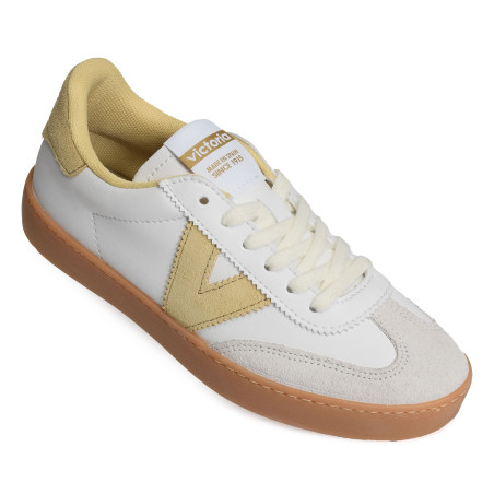 1126206 Blanc Jaune, Sneakers basses Victoria