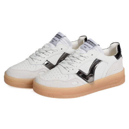 1257130 Blanc Argent, Sneakers basses Victoria