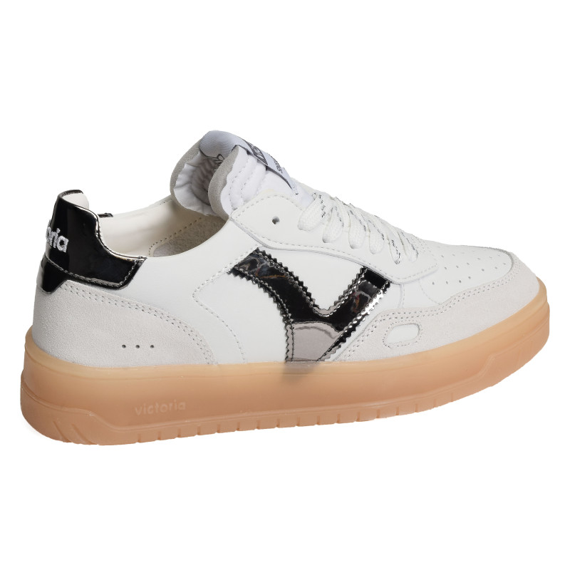 1257130 Blanc Argent, Sneakers basses Victoria