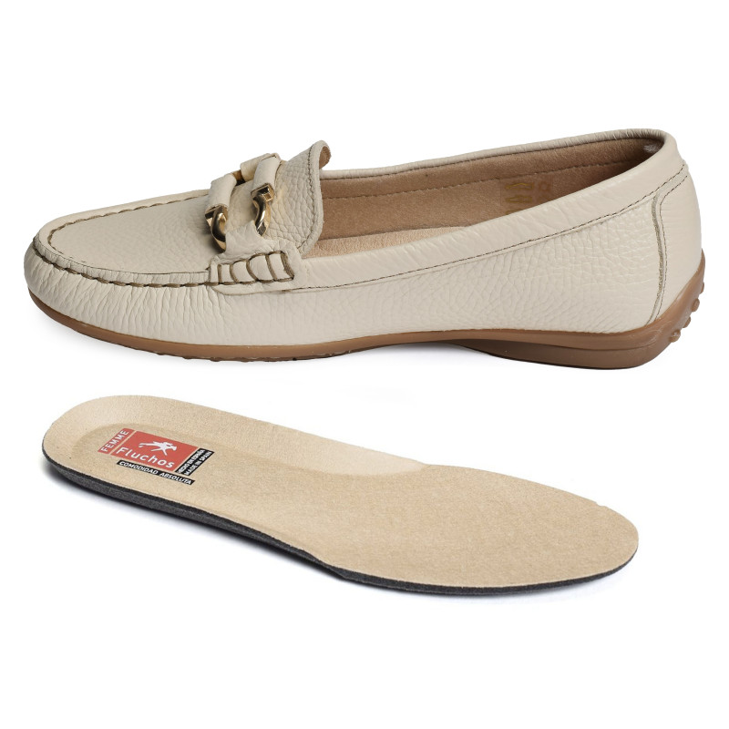 BRUNI F2156 Beige, Mocassins Fluchos