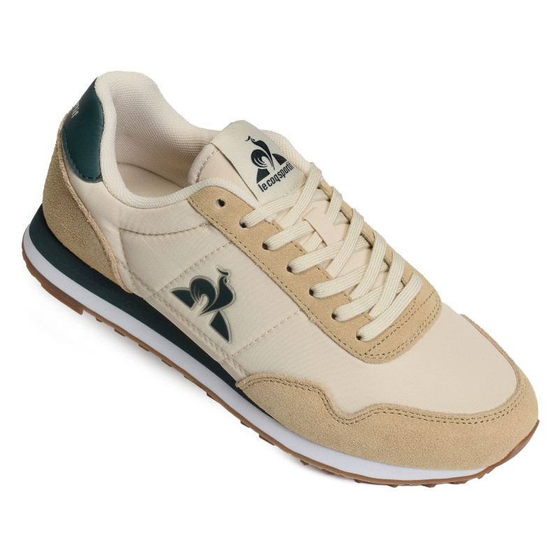 ASTRA Beige Vert, Baskets running Le Coq Sportif